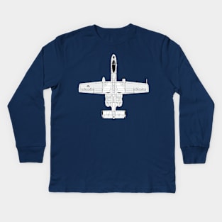 A-10 Thunderbolt II and nothing else Kids Long Sleeve T-Shirt